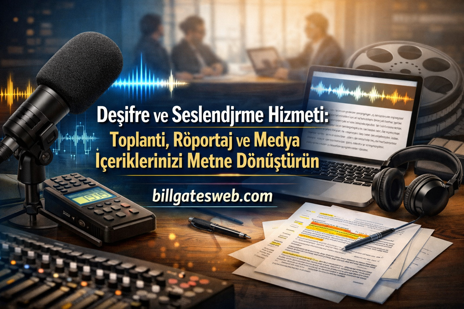 Deşifre ve Seslendirme Hizmeti: Toplantı, Röportaj ve Medya İçeriklerinizi Metne Dönüştürün — billgatesweb.com